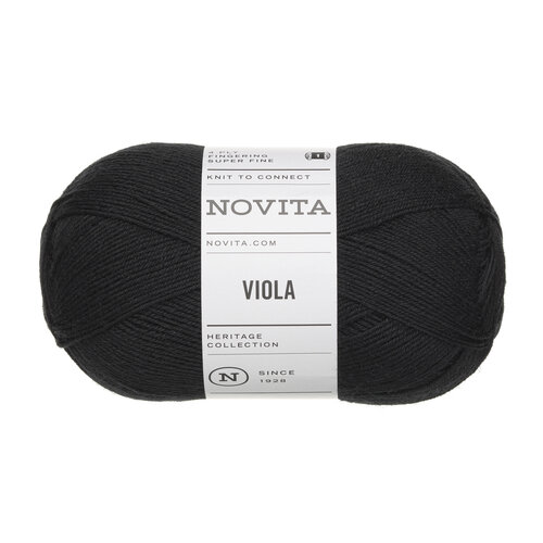 Novita Novita - Viola - 099 Black - 100 gram Novita Novita - Viola - 099 Black - 100 gram