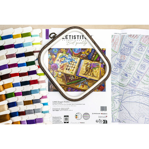 Leti Stitch Borduurpakket Dragon Studies - Leti Stitch
