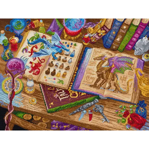 Leti Stitch Borduurpakket Dragon Studies - Leti Stitch