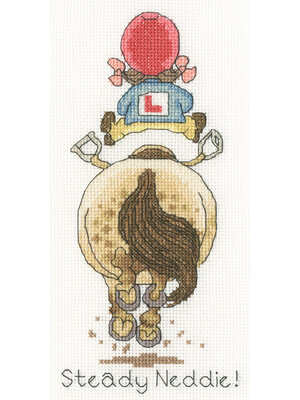 Bothy Threads Borduurpakket Norman Thelwell - Steady Neddie! - Bothy Threads