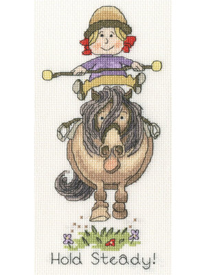 Bothy Threads Borduurpakket Thelwell - Hold Steady! - Bothy Threads Bothy Threads Borduurpakket Thelwell - Hold Steady! - Bothy Threads