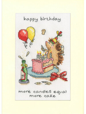 Bothy Threads Borduurpakket Cockadoodle Cards - More Candles - Bothy Threads Bothy Threads Borduurpakket Cockadoodle Cards - More Candles - Bothy Threads