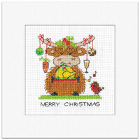 Borduurpakket Highland Card - Christmas Dinner - Heritage Crafts