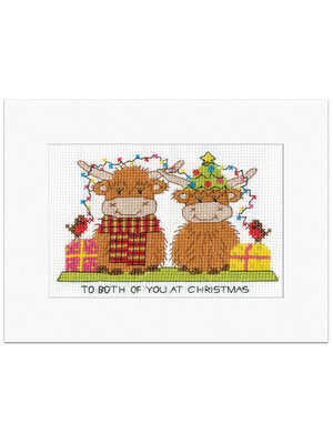 Heritage Crafts Borduurpakket Highland Card - To Both of You - Heritage Crafts Heritage Crafts Borduurpakket Highland Card - To Both of You - Heritage Crafts