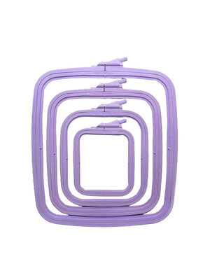 Nurge Nurge rechthoekige borduurring - 19,5 x 22 cm - Lila Nurge Nurge rechthoekige borduurring - 19,5 x 22 cm - Lila