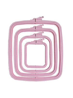 Nurge Nurge rechthoekige borduurring - 9,5 x 11 cm - Roze Nurge Nurge rechthoekige borduurring - 9,5 x 11 cm - Roze