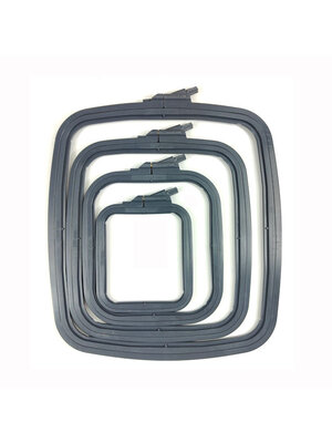 Nurge Nurge rechthoekige borduurring - 9,5 x 11 cm - Antraciet Nurge Nurge rechthoekige borduurring - 9,5 x 11 cm - Antraciet