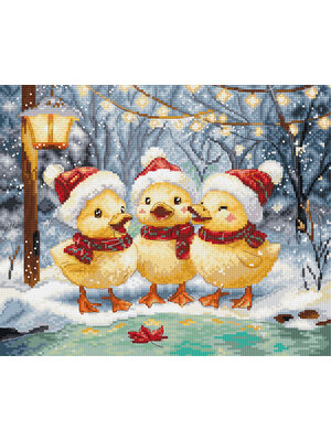 Leti Stitch Borduurpakket Holiday Ducklings - Leti Stitch