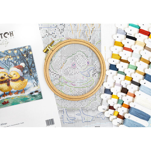 Leti Stitch Borduurpakket Holiday Ducklings - Leti Stitch Leti Stitch Borduurpakket Holiday Ducklings - Leti Stitch