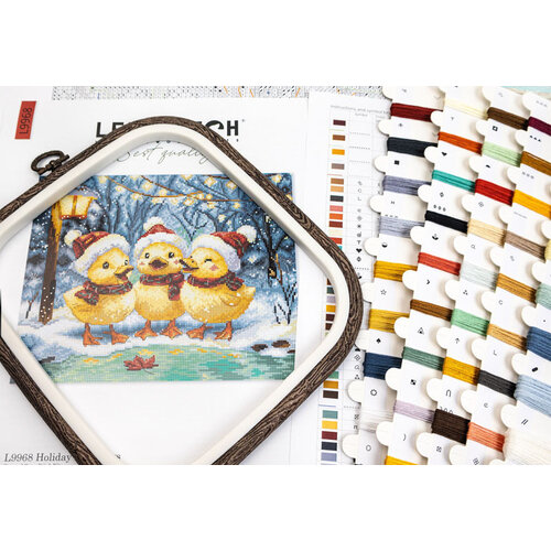 Leti Stitch Borduurpakket Holiday Ducklings - Leti Stitch Leti Stitch Borduurpakket Holiday Ducklings - Leti Stitch