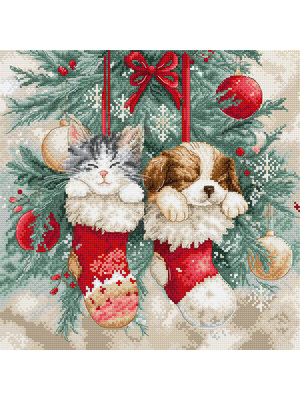 Leti Stitch Borduurpakket Christmas Naps - Leti Stitch