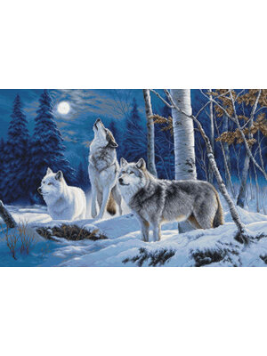 Luca-S Borduurpakket The Howl of Wolves and the Winter Moon - Luca-S