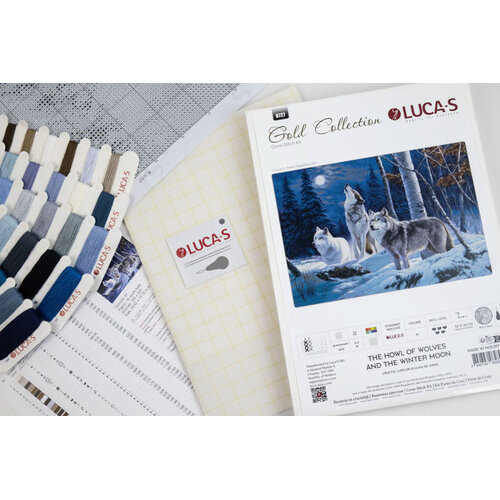 Luca-S Borduurpakket The Howl of Wolves and the Winter Moon - Luca-S