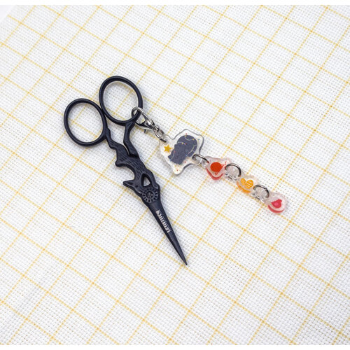 Leti Stitch Scissors Chain Twinkle Kitty - Leti Stitch