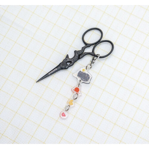 Leti Stitch Scissors Chain Twinkle Kitty - Leti Stitch