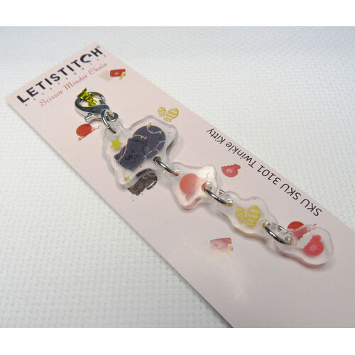 Leti Stitch Scissors Chain Twinkle Kitty - Leti Stitch