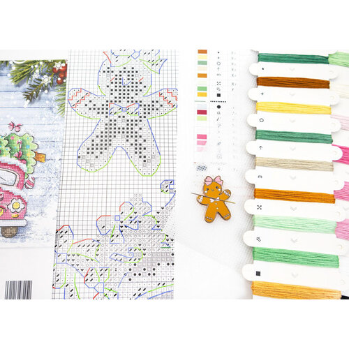 Leti Stitch Borduurpakket Sweetmas Ornaments - Leti Stitch