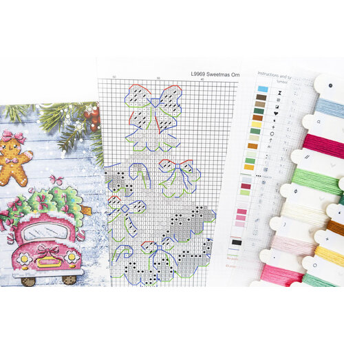 Leti Stitch Borduurpakket Sweetmas Ornaments - Leti Stitch