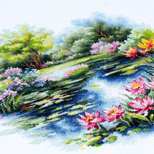 Magic Needle Borduurpakket The Water Lily Pond - Magic Needle