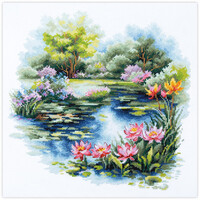 Borduurpakket The Water Lily Pond - Magic Needle