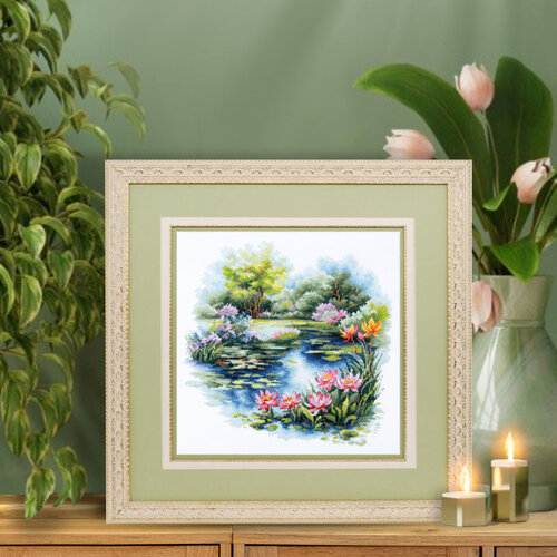 Magic Needle Borduurpakket The Water Lily Pond - Magic Needle