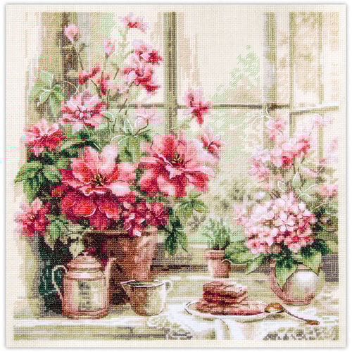 Magic Needle Borduurpakket Morning in Rosy Tones - Magic Needle Magic Needle Borduurpakket Morning in Rosy Tones - Magic Needle