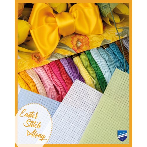 Vervaco Materialenpakket kit Secret Stitch Along Pasen 2026/1 Vervaco Materialenpakket kit Secret Stitch Along Pasen 2026/1
