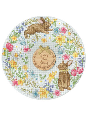 Bothy Threads Borduurpakket Jane Sunner - Spring Wreath - Bothy Threads