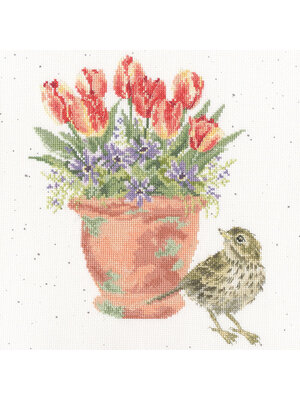 Bothy Threads Borduurpakket Hannah Dale - The Meadow Pipit - Bothy Threads