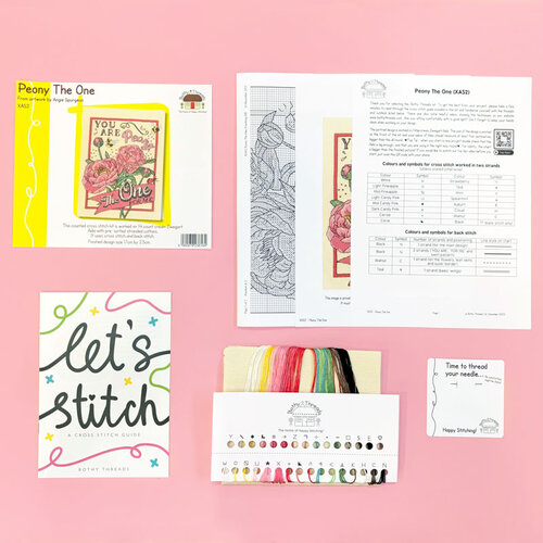 Bothy Threads Borduurpakket Angie Spurgeon - Peony The One - Bothy Threads