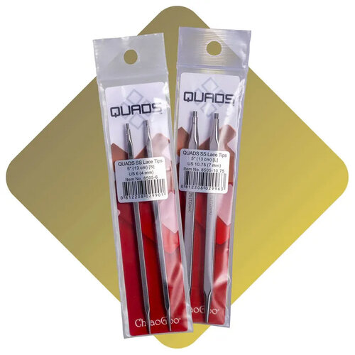 ChiaoGoo Rondbreinaald Punten Quads Lace 10 cm - van 3,25 t/m 8 mm