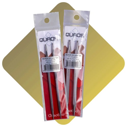 ChiaoGoo Rondbreinaald Punten Quads Lace 13 cm - van 3,25 t/m 8 mm