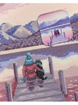 Bothy Threads Needle Minder Lucy Pittaway - A Pawfect Place By The Water - Bothy Threads