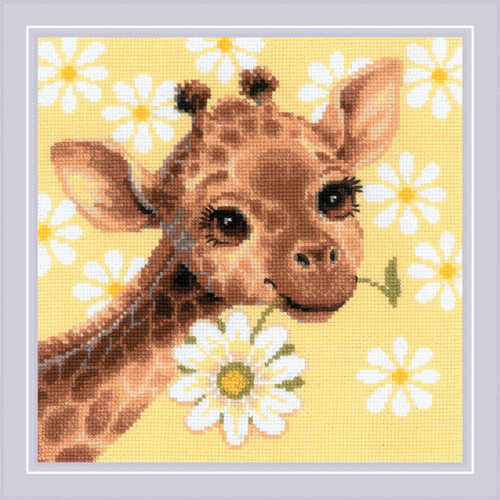 RIOLIS Borduurpakket Little Giraffe - RIOLIS