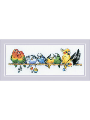 RIOLISf Borduurpakket Parrots - RIOLIS RIOLISf Borduurpakket Parrots - RIOLIS