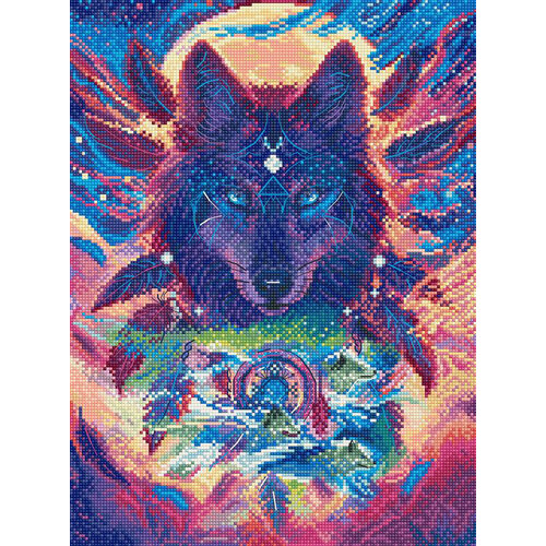Leti Stitch Borduurpakket Wolf Magic - Leti Stitch