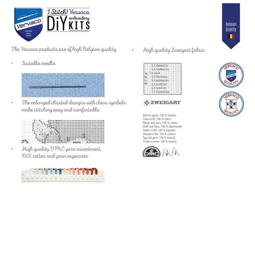 Vervaco Telpakket kit Two Cats in the Garden