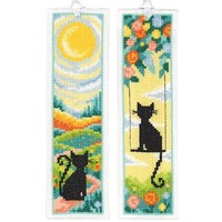 Bladwijzer kit Two Cats in the Garden - set van 2