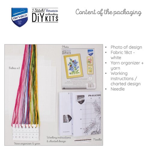 Vervaco Minatuur Kit Bloemen en Lieveheersbeest