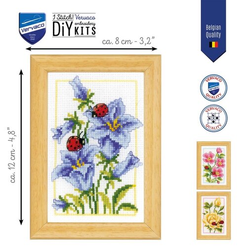 Vervaco Minatuur Kit Bloemen en Lieveheersbeest