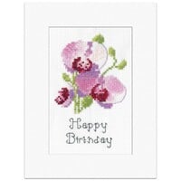 Borduurpakket Greeting Card - Orchid - Heritage Crafts