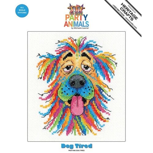 Heritage Crafts Borduurpakket Dog Tired - Heritage Crafts