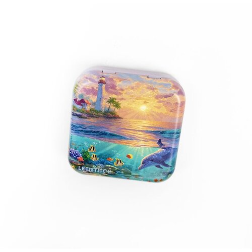 Leti Stitch Dolphin Paradise Metallic Box - Leti Stitch Leti Stitch Dolphin Paradise Metallic Box - Leti Stitch