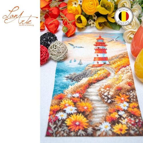 Lanarte Telpakket kit The Floral Lighthouse Path