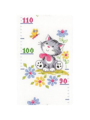 Vervaco Official Telpakket Meetlat kit Spelende kittens Vervaco Official Telpakket Meetlat kit Spelende kittens