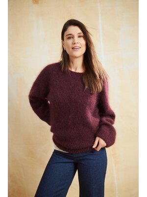 Novita Breipakket Novita - Ilo-trui - Variant 3-draads Donkerrood - Gratis patroon