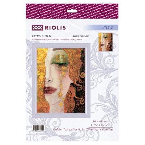 RIOLIS Borduurpakket Golden Tears After A. M. Zilberman's Painting  - RIOLIS