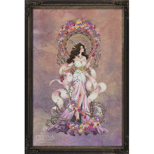 Bella Filipina Designs Borduurpatroon Persephone, Goddess of Spring - Bella Filipina