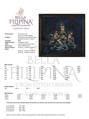 Bella Filipina Designs Speciale Materialen Sea Witches and the Lost Treasures - Bella Filipina