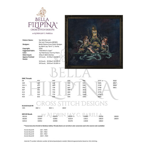 Bella Filipina Designs Speciale Materialen Sea Witches and the Lost Treasures - Bella Filipina